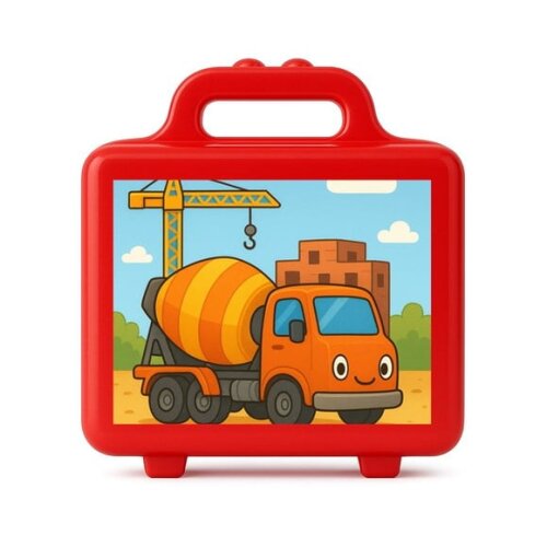 Maleta Plástica Personalizada 12x10cm Betoneira