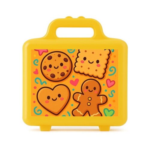 Maleta Plástica Personalizada 12x10cm Biscoitinhos