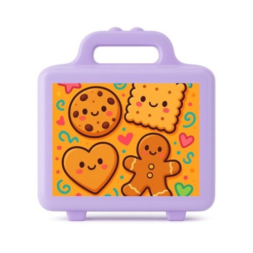 Maleta Plástica Personalizada 12x10cm Biscoitinhos