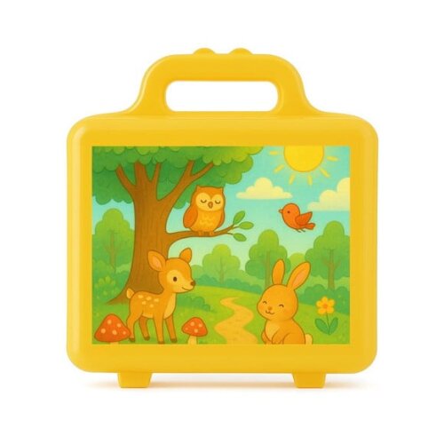 Maleta Plástica Personalizada 12x10cm Bosque Encantado