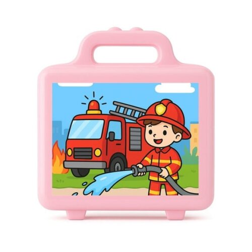 Maleta Plástica Personalizada 12x10cm Bombeiros