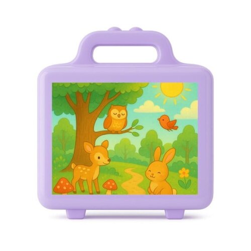 Maleta Plástica Personalizada 12x10cm Bosque Encantado
