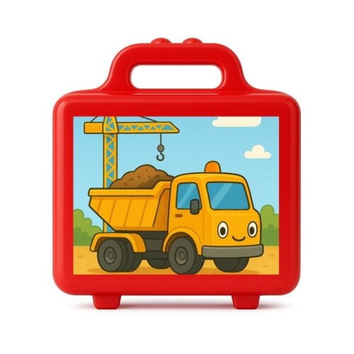 Maleta Plástica Personalizada 12x10cm Caminhão Caçamba
