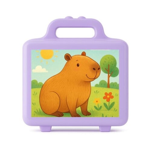 Maleta Plástica Personalizada 12x10cm Capivara