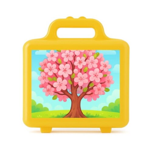 Maleta Plástica Personalizada 12x10cm Cerejeira