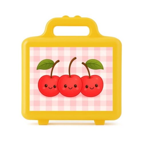 Maleta Plástica Personalizada 12x10cm Cerejinha
