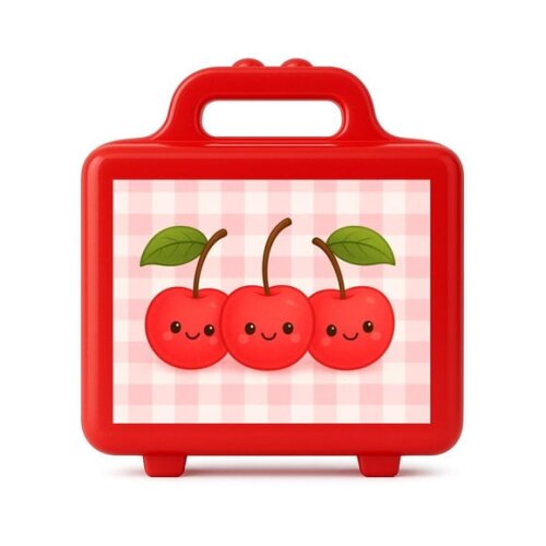 Maleta Plástica Personalizada 12x10cm Cerejinha