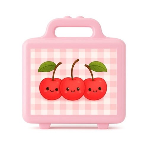 Maleta Plástica Personalizada 12x10cm Cerejinha