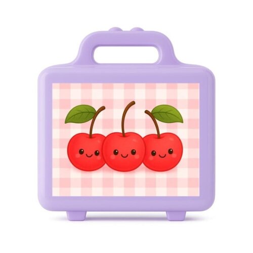 Maleta Plástica Personalizada 12x10cm Cerejinha