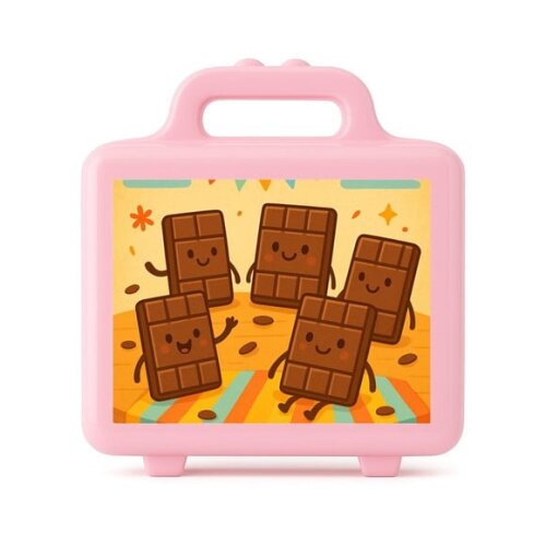 Maleta Plástica Personalizada 12x10cm Chocolates