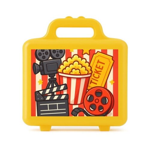 Maleta Plástica Personalizada 12x10cm Cinema