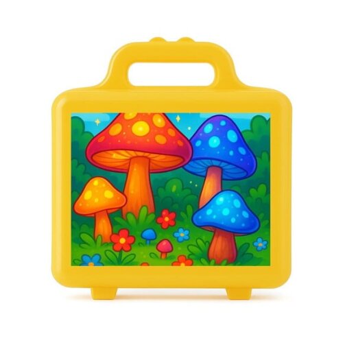 Maleta Plástica Personalizada 12x10cm Cogumelos Mágicos