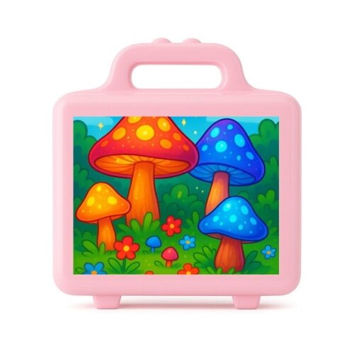 Maleta Plástica Personalizada 12x10cm Cogumelos Mágicos