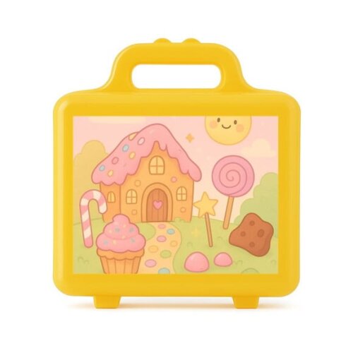 Maleta Plástica Personalizada 12x10cm Confeitaria Kids