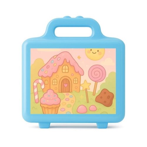Maleta Plástica Personalizada 12x10cm Confeitaria Kids