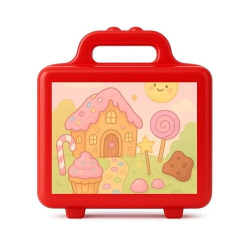 Maleta Plástica Personalizada 12x10cm Confeitaria Kids
