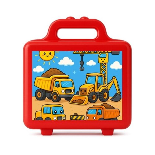Maleta Plástica Personalizada 12x10cm Construção Civil