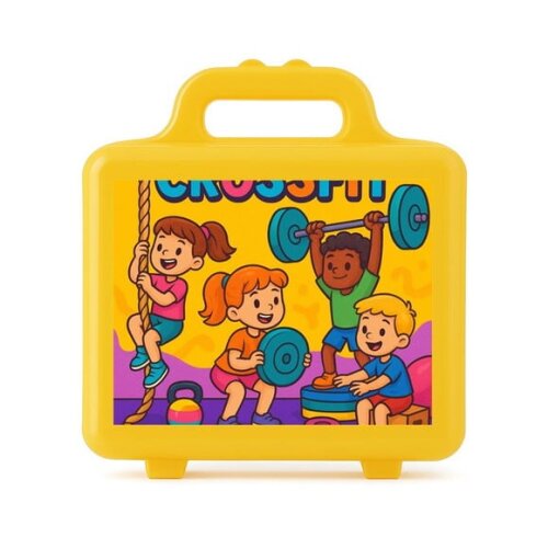 Maleta Plástica Personalizada 12x10cm Crossfit