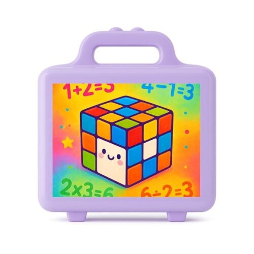 Maleta Plástica Personalizada 12x10cm Cubo Mágico