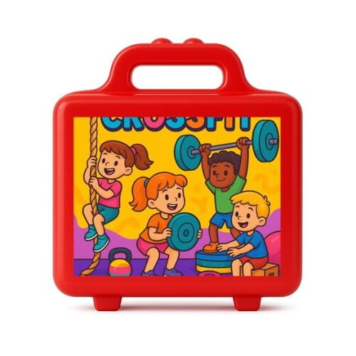Maleta Plástica Personalizada 12x10cm Crossfit