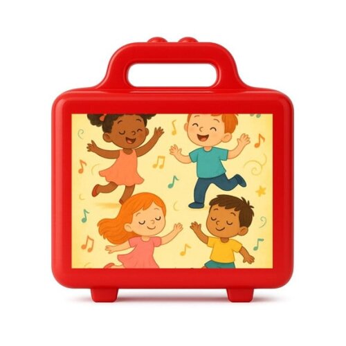 Maleta Plástica Personalizada 12x10cm Dança