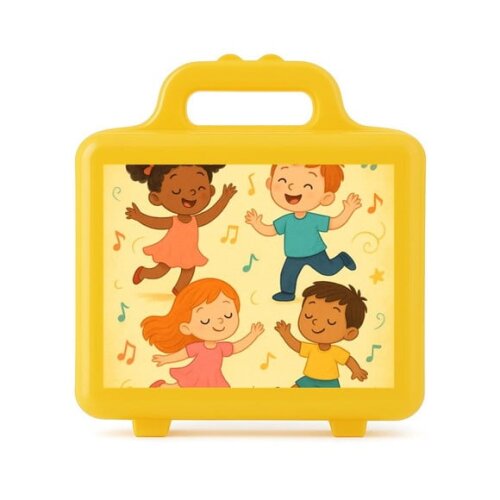 Maleta Plástica Personalizada 12x10cm Dança