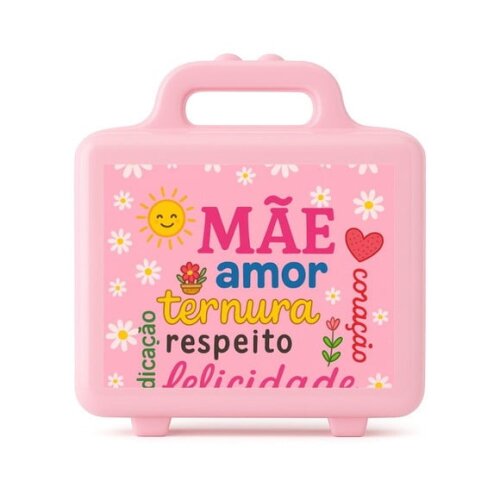 Maleta Plástica Personalizada 12x10cm Dia das Mães