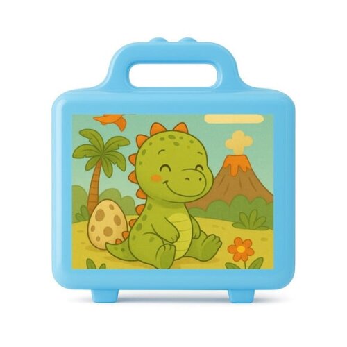 Maleta Plástica Personalizada 12x10cm Dinossauro Baby