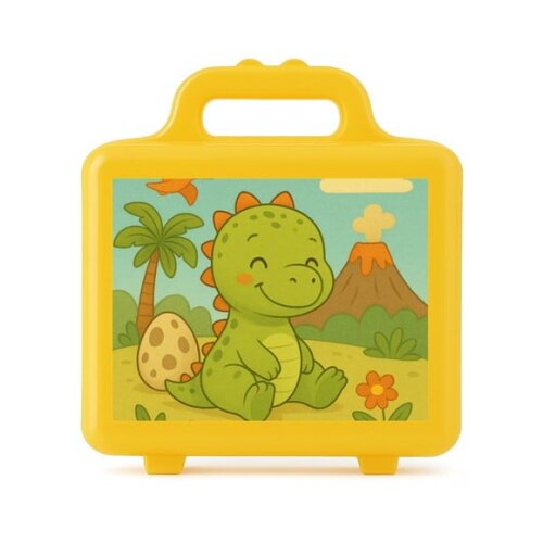 Maleta Plástica Personalizada 12x10cm Dinossauro Baby