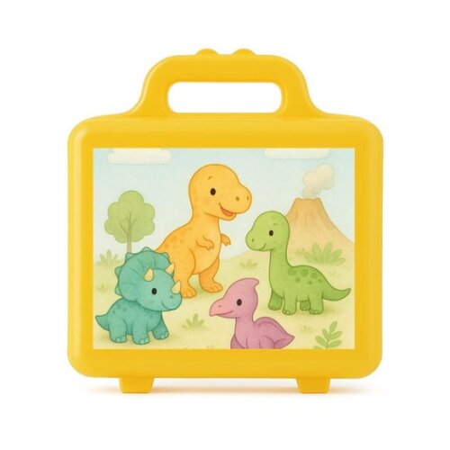 Maleta Plástica Personalizada 12x10cm Dinossauros Baby