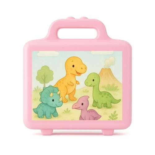Maleta Plástica Personalizada 12x10cm Dinossauros Baby