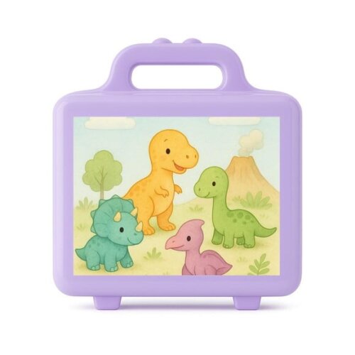 Maleta Plástica Personalizada 12x10cm Dinossauros Baby