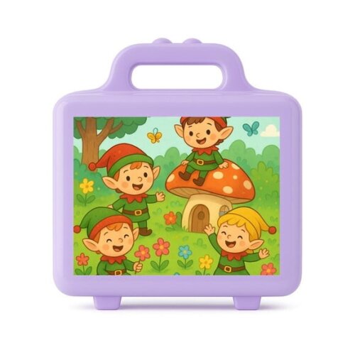 Maleta Plástica Personalizada 12x10cm Duendes