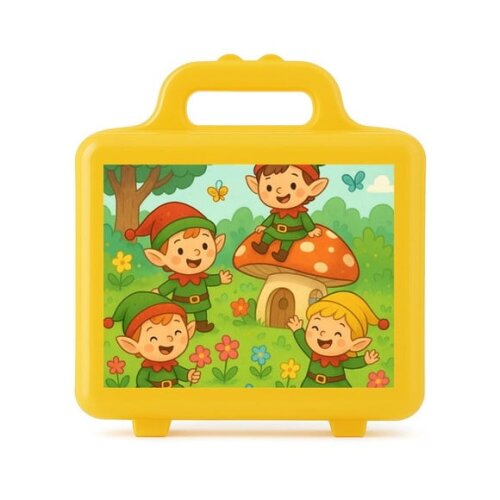 Maleta Plástica Personalizada 12x10cm Duendes