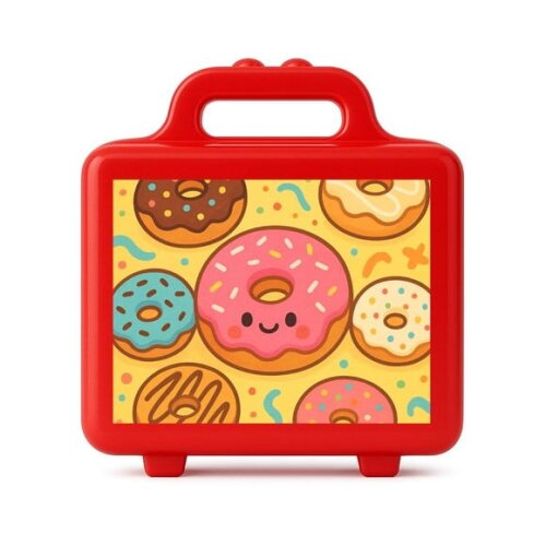 Maleta Plástica Personalizada 12x10cm Donuts