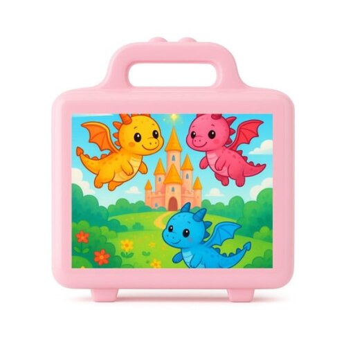 Maleta Plástica Personalizada 12x10cm Dragões