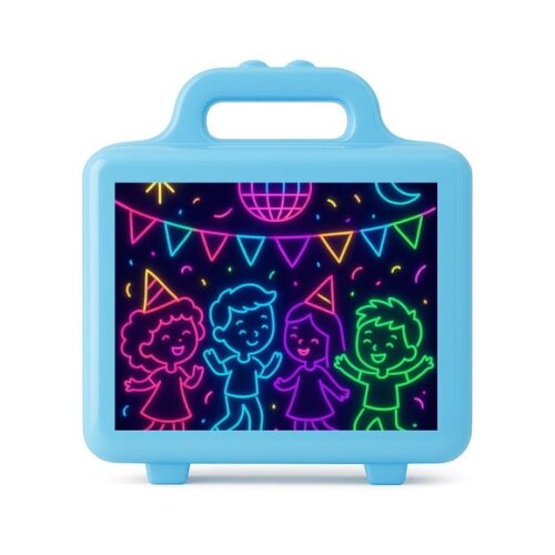 Maleta Plástica Personalizada 12x10cm Festa Neon