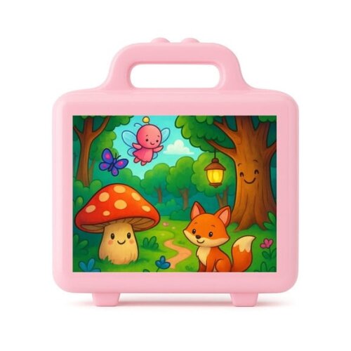 Maleta Plástica Personalizada 12x10cm Floresta Encantada