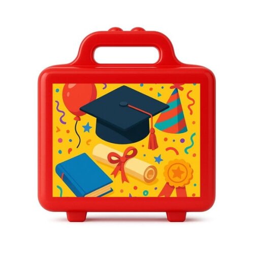 Maleta Plástica Personalizada 12x10cm Formatura