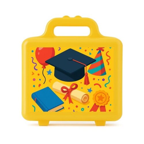 Maleta Plástica Personalizada 12x10cm Formatura