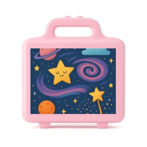 Maleta Plástica Personalizada 12x10cm Galáxia Mágica