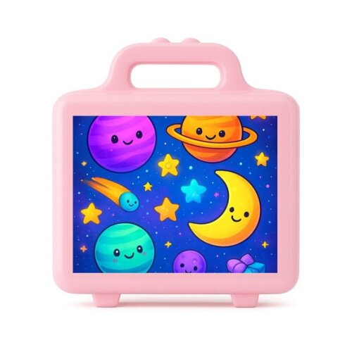Maleta Plástica Personalizada 12x10cm Galáxia Encantada