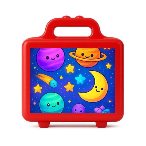 Maleta Plástica Personalizada 12x10cm Galáxia Encantada