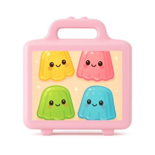 Maleta Plástica Personalizada 12x10cm Gelatinas