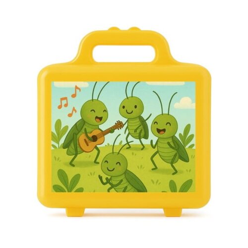 Maleta Plástica Personalizada 12x10cm Grilos