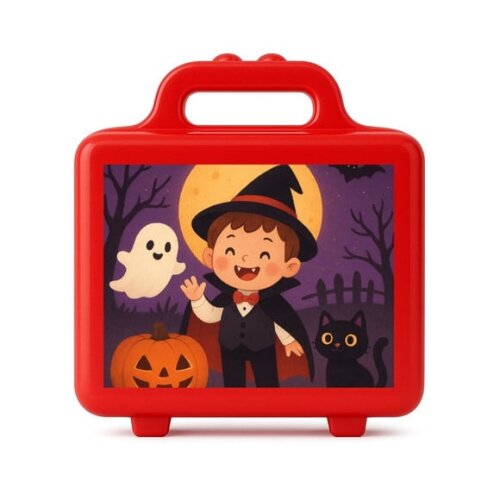Maleta Plástica Personalizada 12x10cm Halloween