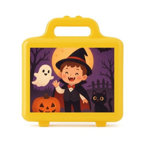 Maleta Plástica Personalizada 12x10cm Halloween