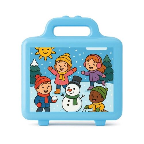 Maleta Plástica Personalizada 12x10cm Inverno Divertido