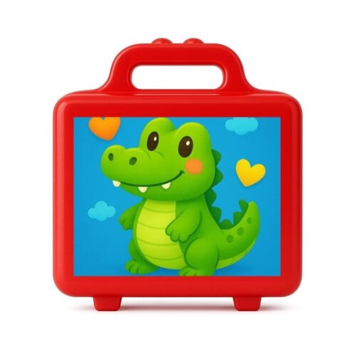 Maleta Plástica Personalizada 12x10cm Jacaré Baby