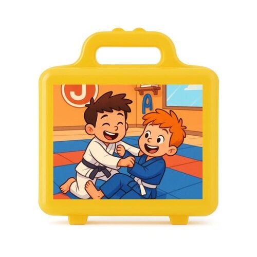 Maleta Plástica Personalizada 12x10cm Jiu-jítsu